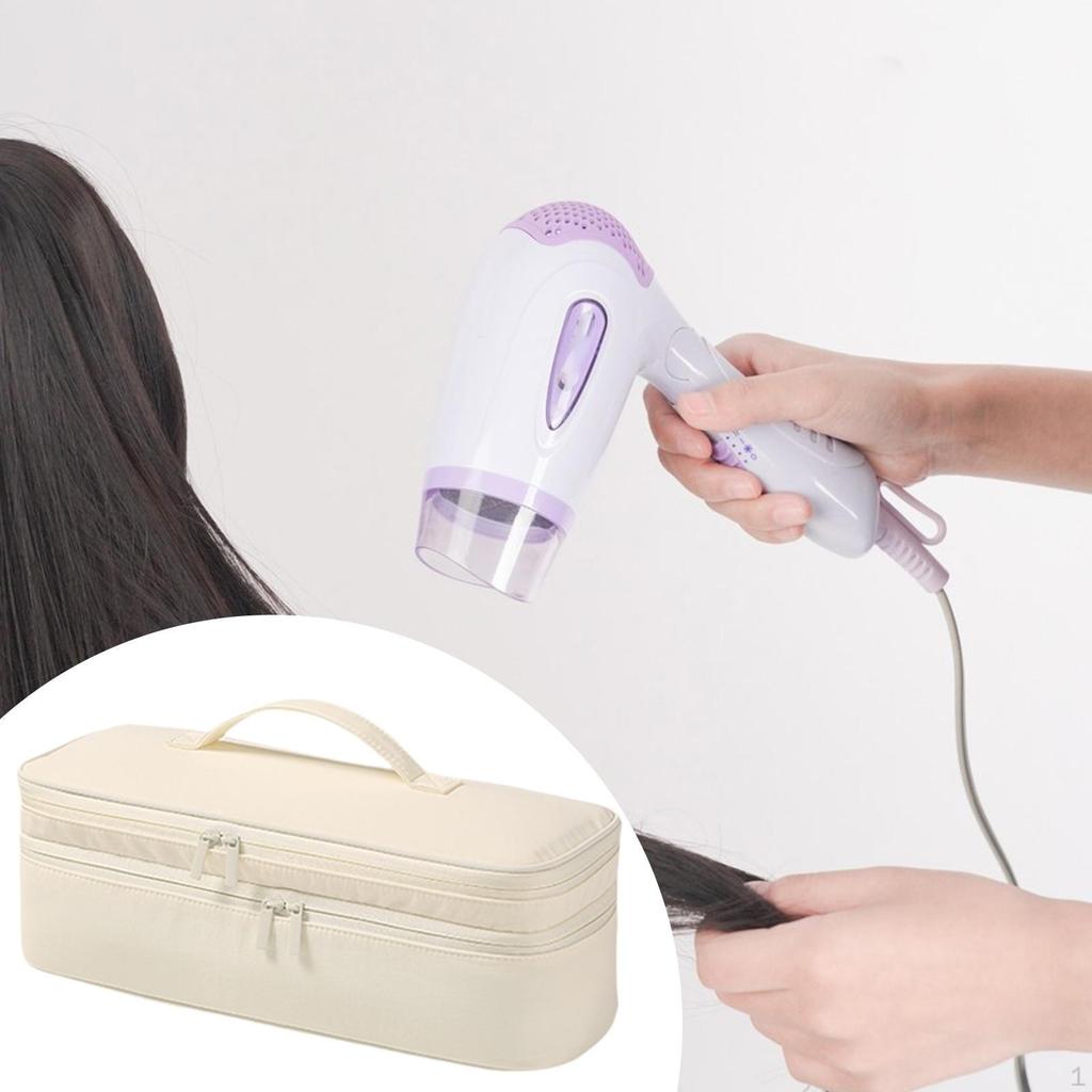 Storage Case, Carrying Case with Double Zipper, Professional Hairdressing Tool Organizer