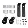 2 Set Steel Construction Front Wheels Upgraded Rolling Tool Box Caster Wheel Kit Accessories