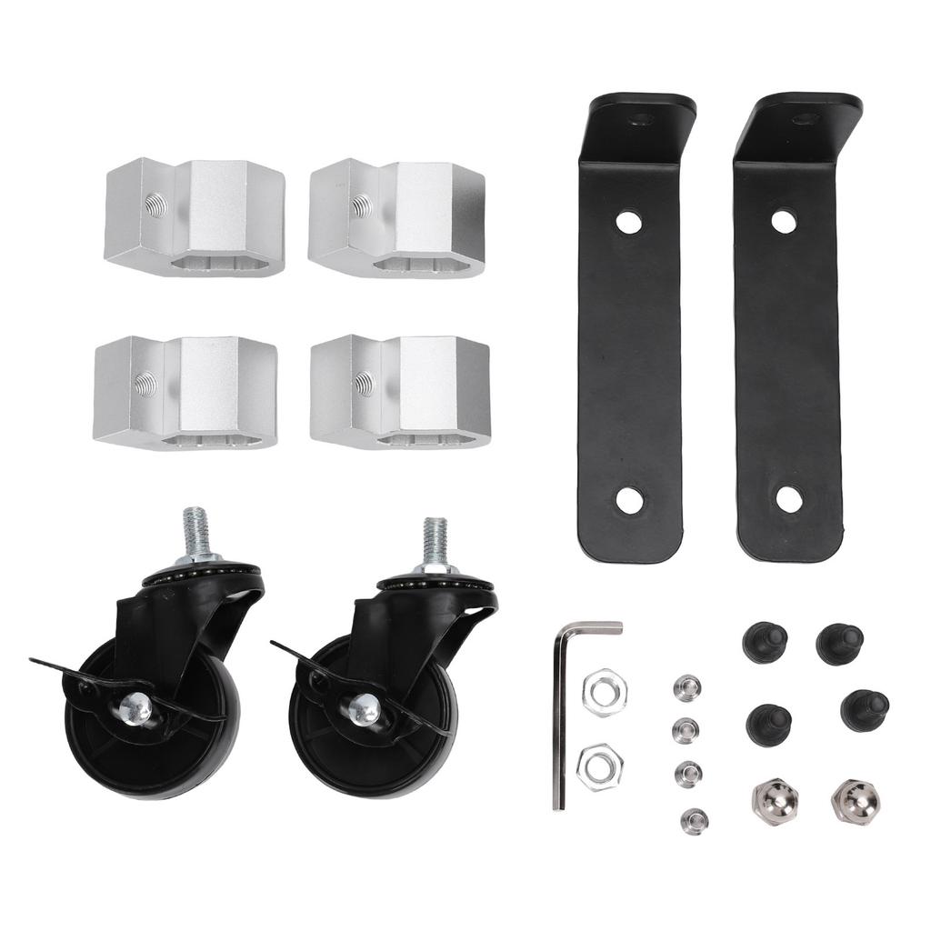 2 Set Steel Construction Front Wheels Upgraded Rolling Tool Box Caster Wheel Kit Accessories