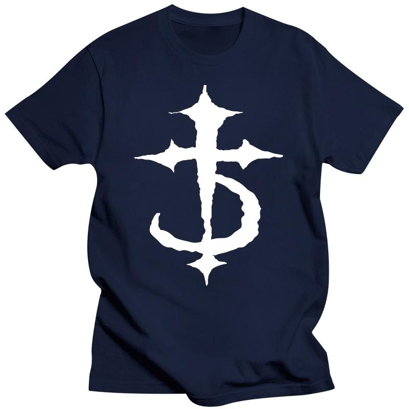 Женская черная футболка Devildriver с белым логотипом S