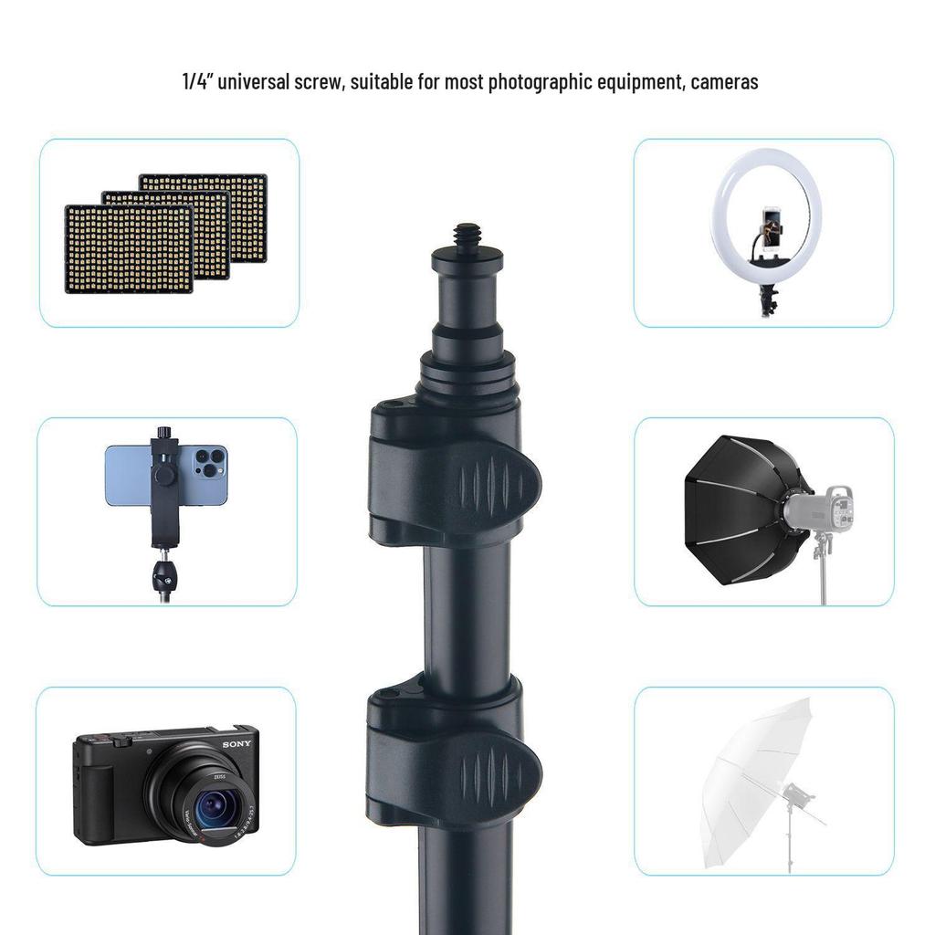 Portable Foldable Tripod Light Stand for Photography and Streaming