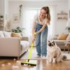 Pet Hair Rubber With Squeegee, With 48in Telescopic Handle For Carpet, Tile And Hardwood