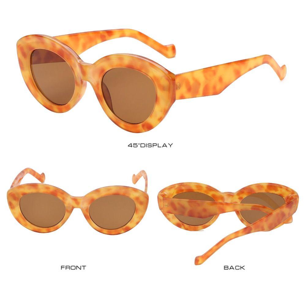 Chic Shades Thick Frame Eyewear Sun Glasses Oval Sun Glasses Cat Eye Oversized Sunglasses