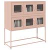 Sideboard Pink 100.5 X 39 X 107 Cm Cold Rolled Steel