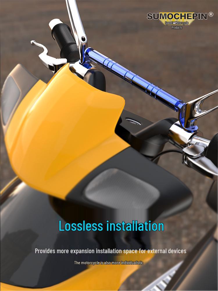 Electric Scooter Rearview Mirror Modification Crossbar Navigation Extension Bracket.