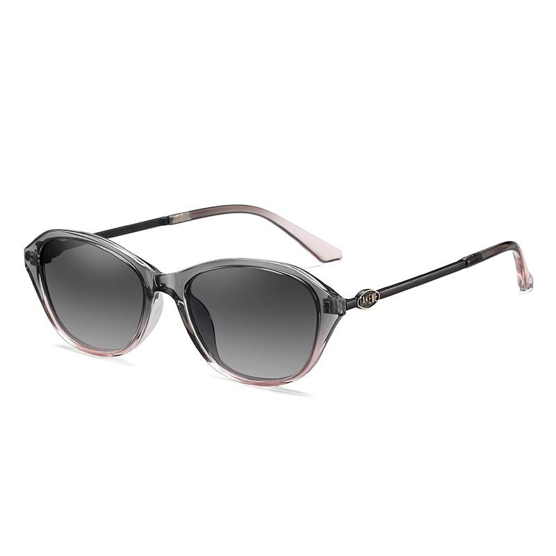 Polarized sunglasses women new fashion trendy black frame women's glasses driving large frame round face vintage sunglasses