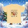 Santa Claus Carrying Gifts T-Shirt | Happy Holidays Christmas Tee