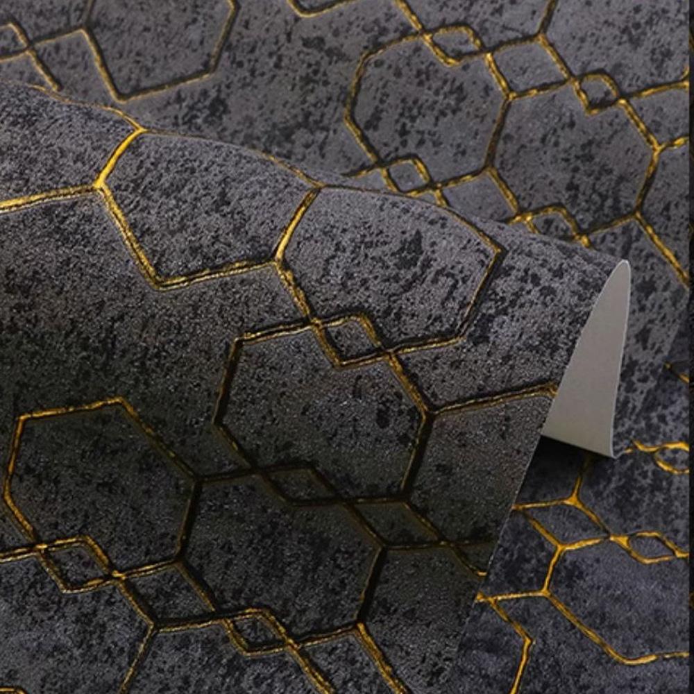 Nordic Industrial Loft Cement Grey Wallpaper Waterproof PVC Solid Color papel de parede 3D Embossed Grid Wallpaper Home Decor