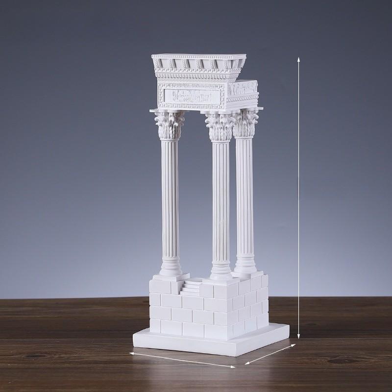 Greek Ancient City Building Model Statue Resin Desktop Decor For Photography And Gift Giving