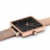 Pierre Lannier Le Carre Collection Mesh Strap Watch P008F938 Women's, Officially Imported, Pink Gold and Black