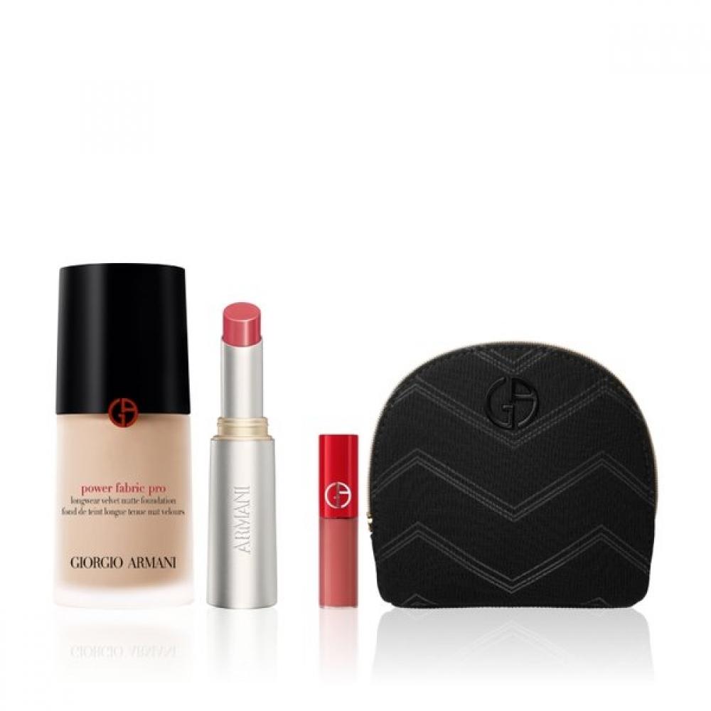 

Armani Beauty Best Power Fabric Pro Foundation Lip Balm Set No. 1.5/(BEST) No. 32 Sugar