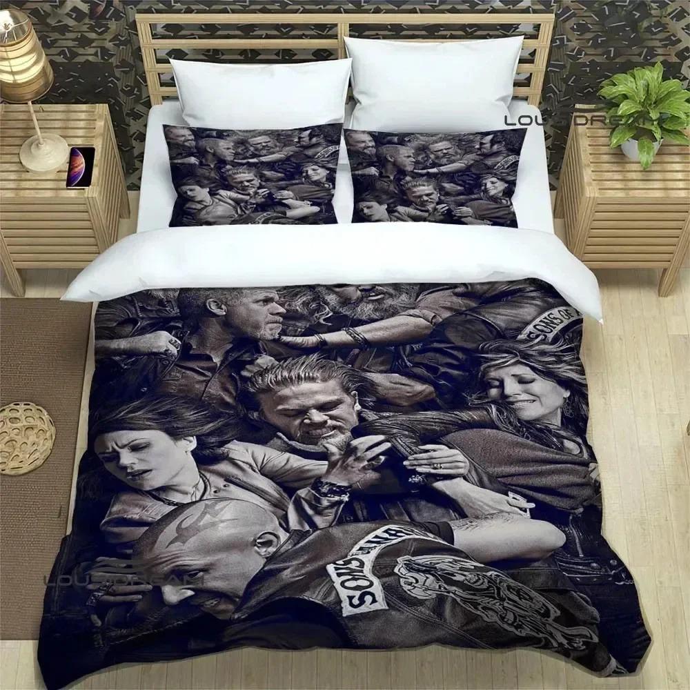 Comforter Sons Of Anarchy Retro Bedding Set For Bedroom Soft Modern S Comefortable Kids And