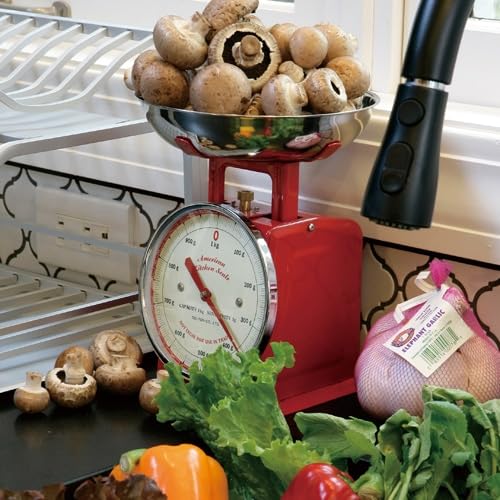 Dulton American Kitchen Scale, 1kg, Ivory, 100-061, Height 225 X Width 132mm