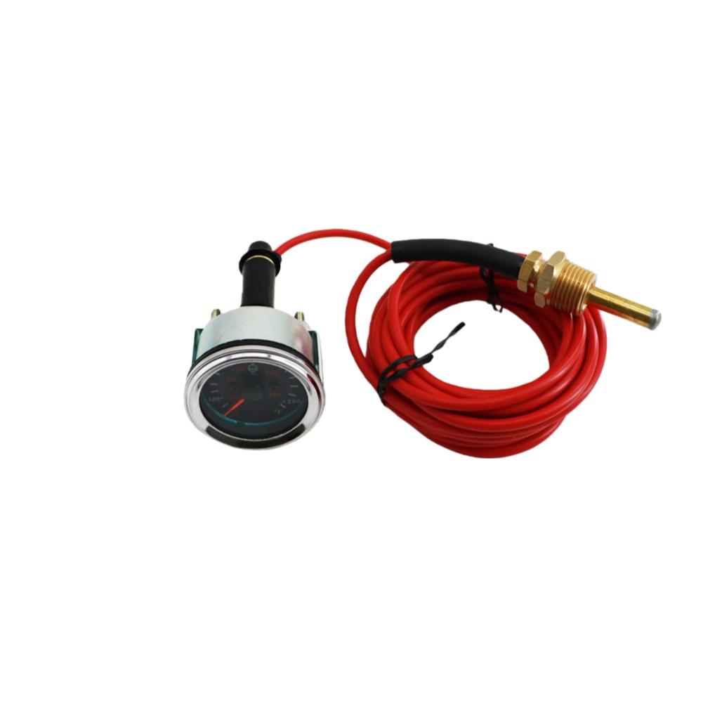 12/24V 40- 120°C Mechanical Water Temperature Gauge With 5m Cable For Car RV Water Temp Gauge With Sensor Car Meter Accessories