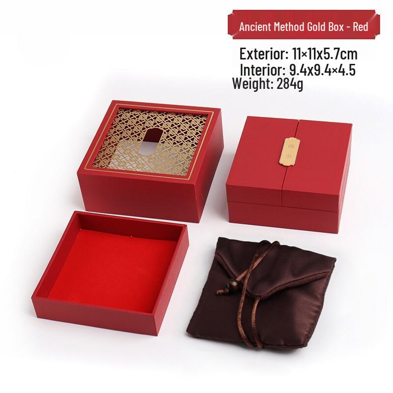 Retro Wave Flower Double-Opening Jewelry and Bracelet Clutch Box