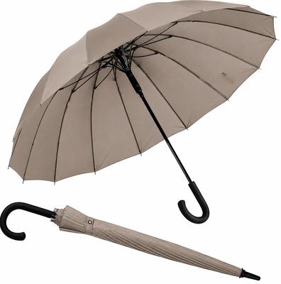 Long 16 The Perfect Umbrella for Super Teflon Suitable for Both Sunny and Rainy Includes Umbrella Bag [SUKIO] Umbrella, Ribs, Fiberglass, 65cm,