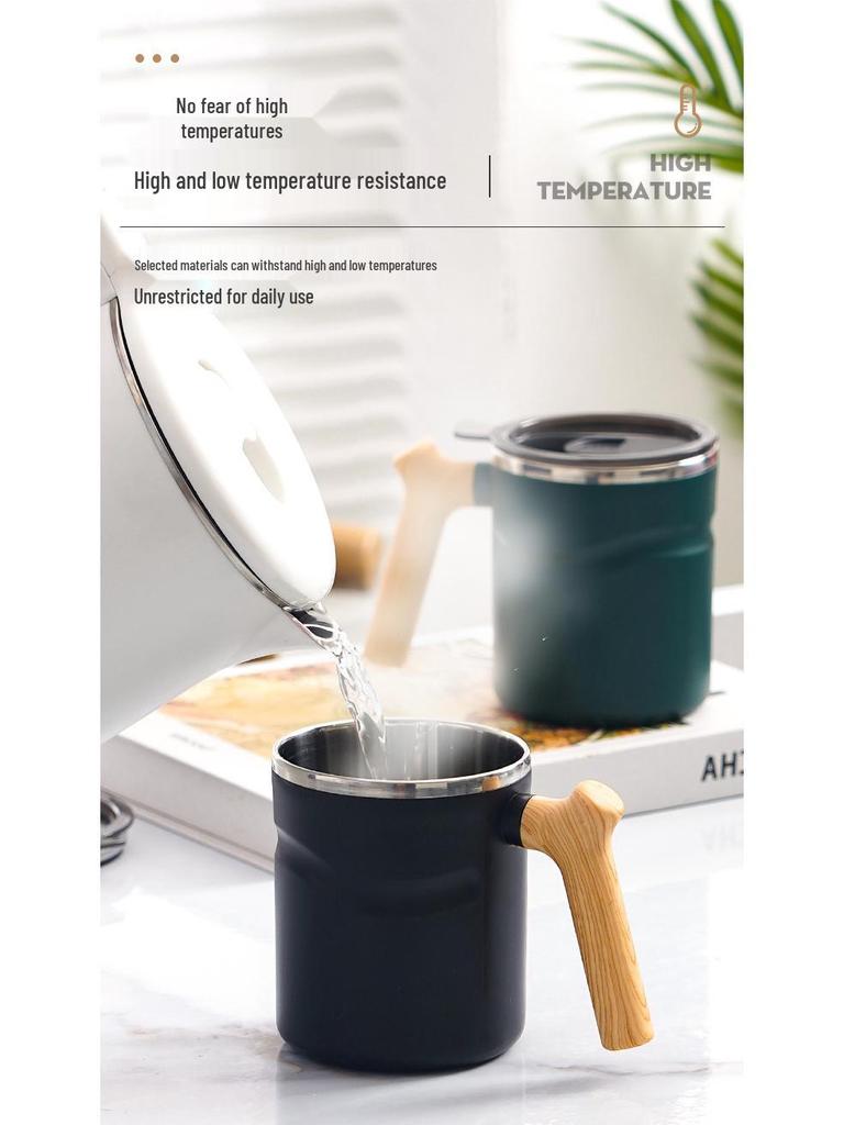 Creative 316 Stainless Steel Mug with Lid for Coffee, Tea, and Water