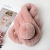 Unisex Faux Rex Rabbit Fur Snood: Cozy Korean Style Plush Neck Warmer for Winter