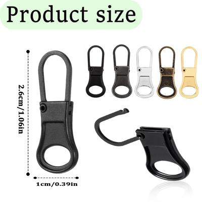 4-20PCS Metal Zip Puller Replacement Tab Zipper Sliders Head Zipper Head Detachable Backpacks Purses Repair Sewing Accessories