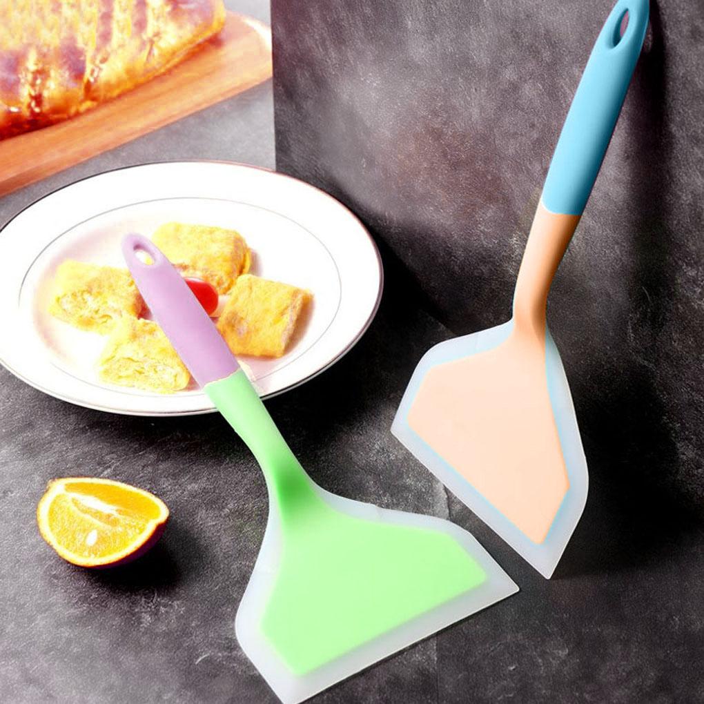 Non-stick Silicone Spatulas Beef Meat Egg Kitchen Scraper Wide Pizza Shovel