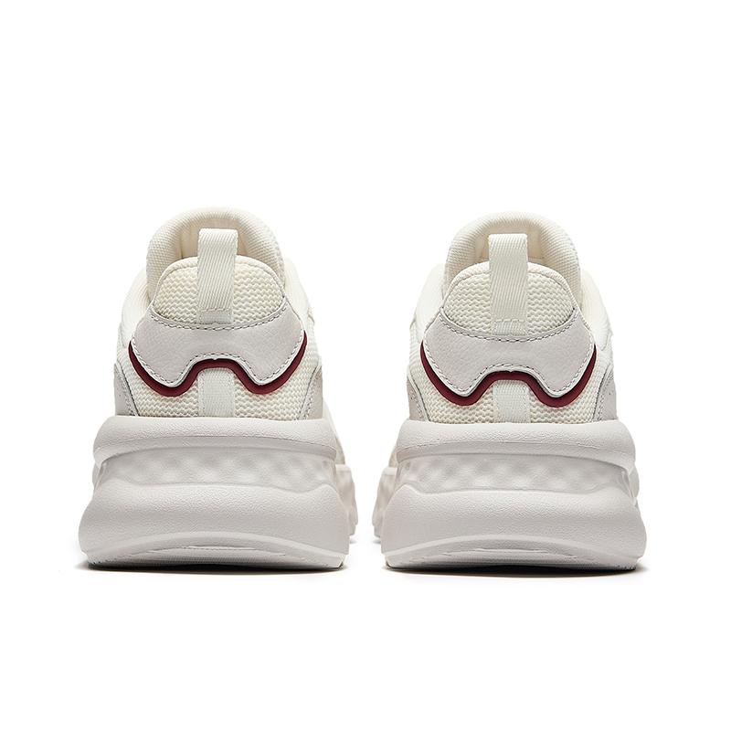 Anta Unrestrained Series Comfortable Shock Absorption Non-Slip Wear-Resistant Low-Top Casual Shoes Women sneaker White Gray Red 922448816-3
