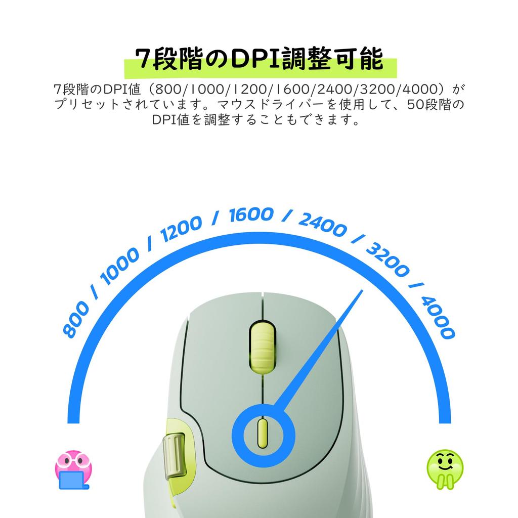 RAPOO MT560 Wireless DPI Supports Up To 6 Side Ergonomic Compatible with and Green Mouse, Bluetooth, Quiet, Compact, 7-Level Switching, Devices,