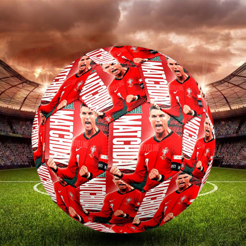 1 pz Palloni da Calcio Celebrazione Cristiano Ronaldo Taglia Standard 5 Macchina-Lega Sportiva Partita all'Aperto Pallone da Allenamento Calcio Futbol VoetbalY07086