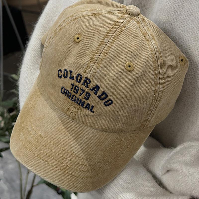 Retro Colorado Letter Embroidery Baseball Caps Spring Summer Cotton Adjustable Casual Hat Hip Hop Streetwear Sun Hats For Baby