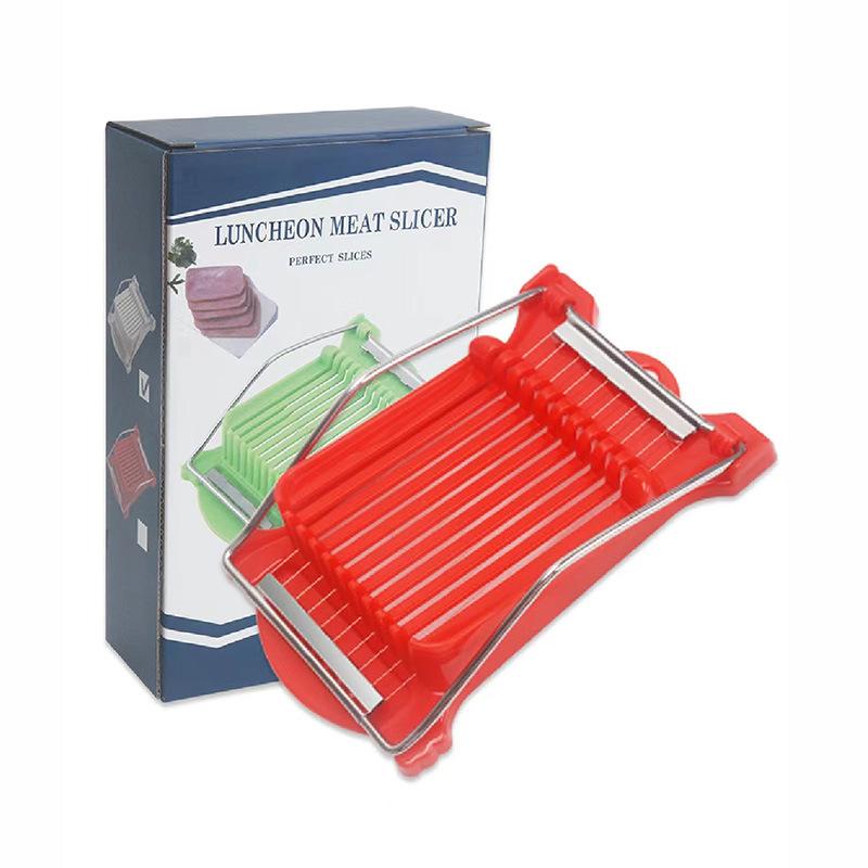 4Colors Luncheon Meat Egg Cutter Stainless Steel Multi Function Food Banana Cheese Strawberry Slicer Kitchen Gadget