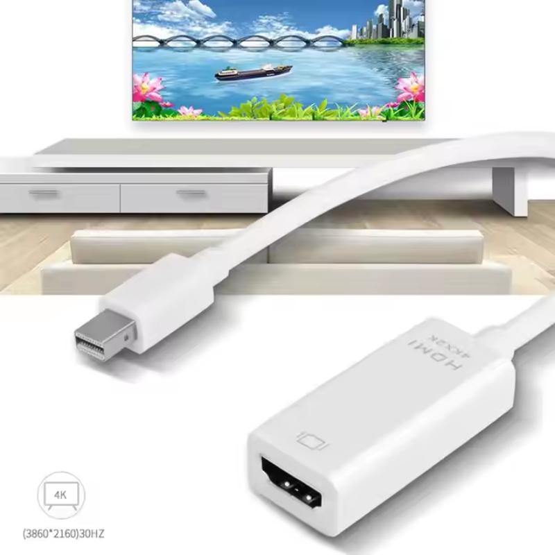 Mini DP Thunderbolt to HDMI-compatible Adapter Connecto Converter 4K 2K 1080P For MacBook surface laptop TV monitor projector