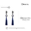 Orecchini Fatti a Mano in Argento Sterling 925 Stile Cinese con Design Intrecciato, Fibbia Ping'an, Nappe e Ganci per Orecchie Hanfu Qipao.