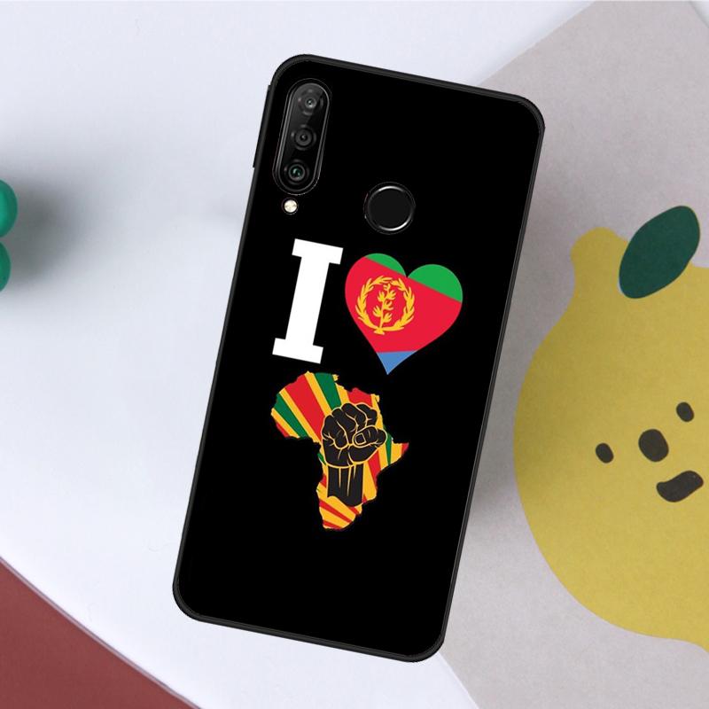 Eritrea Flag For Huawei Nova 8i 7i 11i 12i 12s Y70 Y72 Y73 Y60 Y90 Y61 Y91 9 10 SE P20 P30 P40 Lite Case