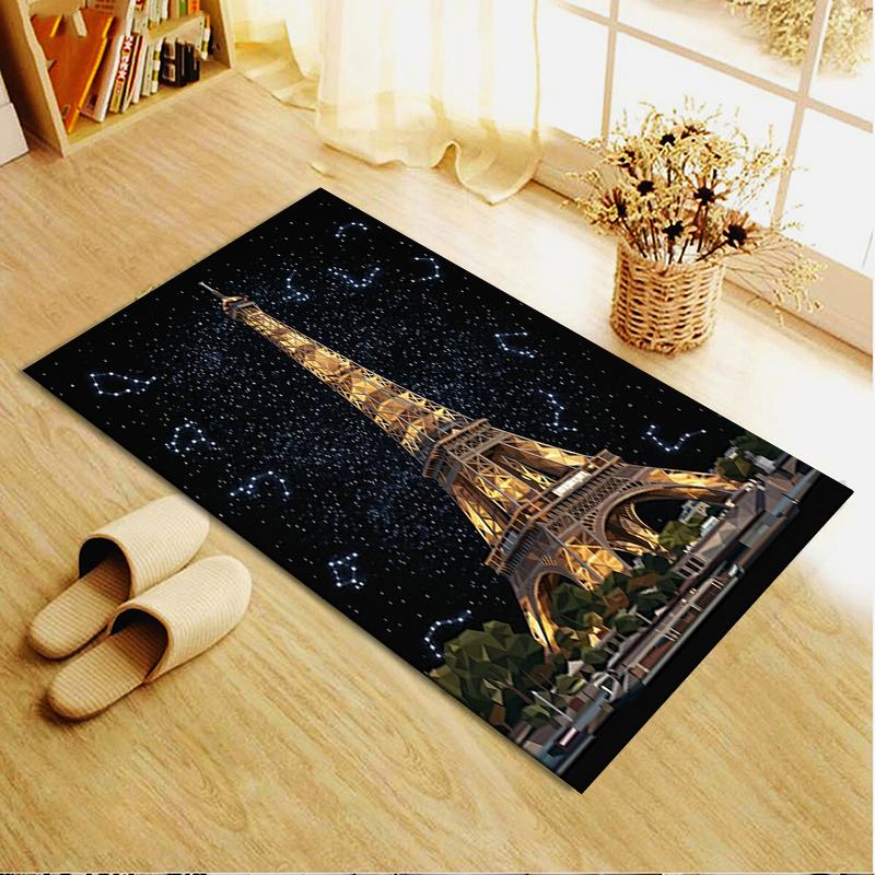 2025 New Paris Eiffel Tower Carpet Rug for Living Room Bedroom Home Sofa Decoration,Kids Play Non-slip Floor Mat86