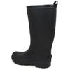 Mozu Herren Mittelhohe Regenstiefel mit TPE-Material, Rutschfester Sohle und Urethan-Futter, Schwarz, Größe L
