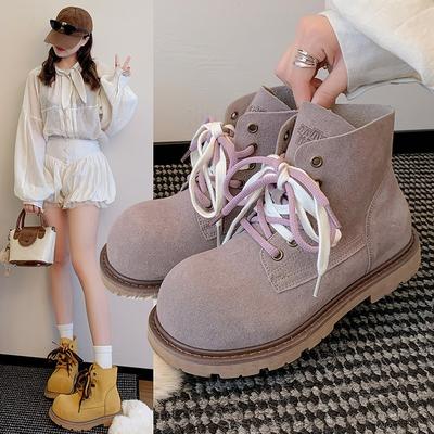 Big Head Martin Boots Autumn New Short Boots Platform Versatile Fashion Casual Short Boots
