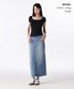 MUSINSA STANDARD WOMAN Women'S Denim Maxi Skirt [Light Indigo]