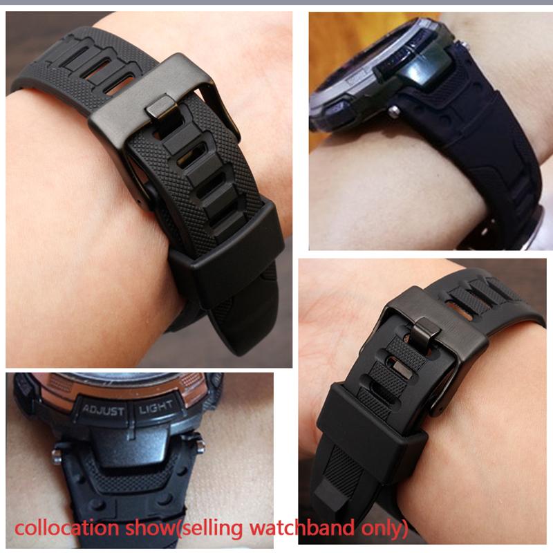 Pro hodinky Casio PROTREK PRG-110Y/C/PRW-1300Y/PRG-130Y/PRW-1500Y pánské pryskyřičné silikonové řemínky příslušenství řemínek zdarma nástroj