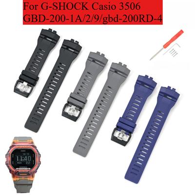GBD-200 Silikon-Uhrenarmband Für G-SHOCK Casio 3506 GBD-200-1A/2/9/gbd-200RD-4 Harz Armband Herren Armband