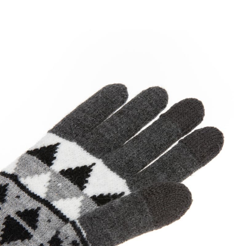 RECLOW RECLOW Argyle Pattern Gloves Gray