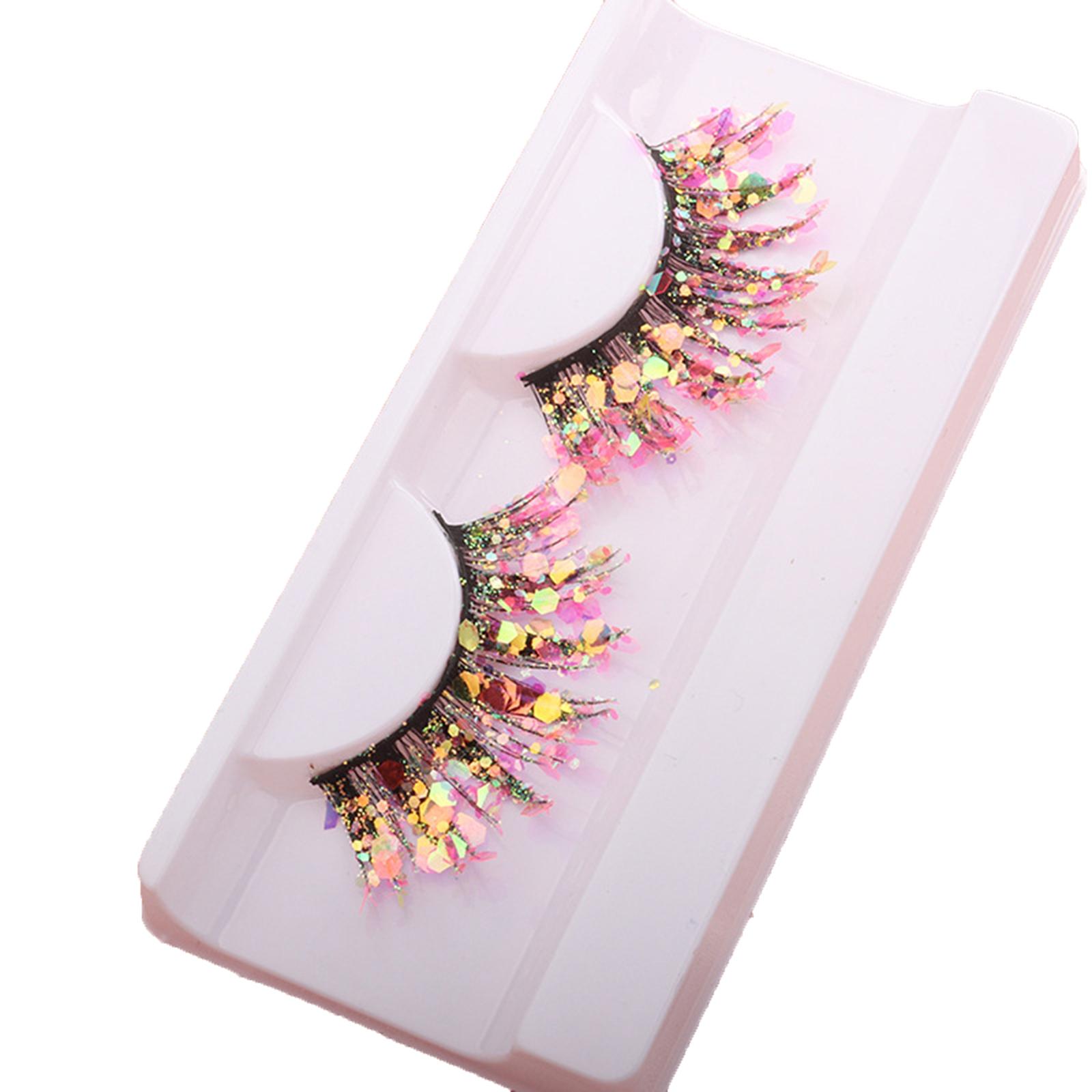 

Womens Thick Curled Remove Black Meme Long-lasting Christmas Glitter Brighter рожевий