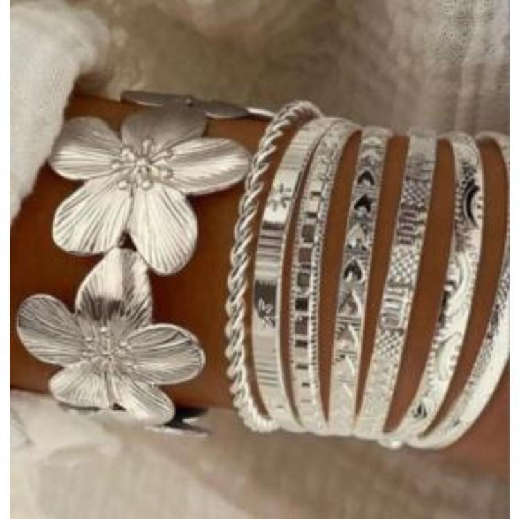 Punk Bracelet For Women 2026 Girls Bracelets & Bangles Set Simple Large Chain Bracelet Hand Ring Fashion Jewelry Accessories New