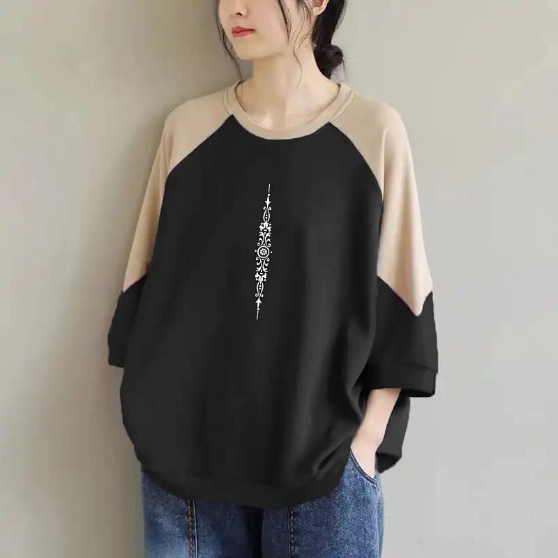 Sweatshirt for Women Cotton Oversize Thickened Loose Casual Pullover Long Sleeve Winter Sweatshirt Top