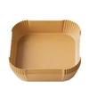 High-Temperature Resistant Disposable Air Fryer Paper Pans - Food Grade, Oil-Absorbing, Round Baking Pads