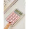 Mini Calculator 8-Digit LCD Display Transparent Portable Calculator for Students