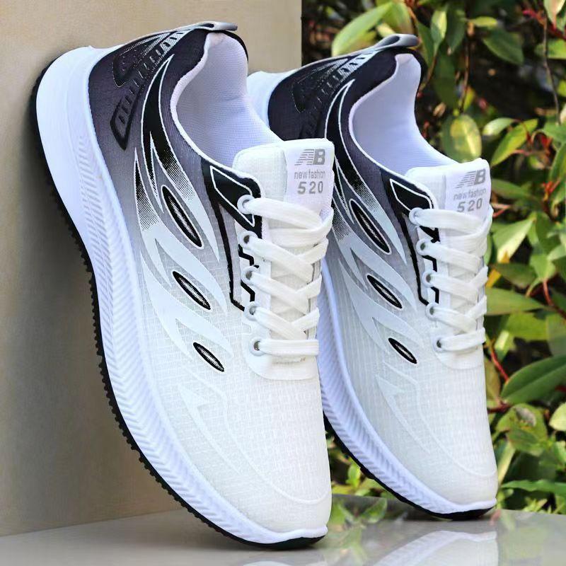 Men's Shoes 2024 New Summer Breathable Mesh Sports Casual Shoes Men's Soft-soled Non-slip Running Shoes Travel Shoes