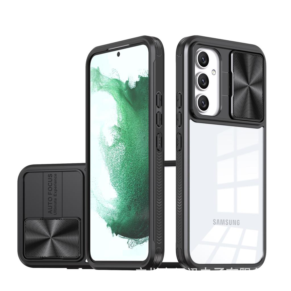 Ακρυλική θήκη κάμερας για Samsung Galaxy A55 A35 A25 A15 A05 A05S A54 A34 A24 A14 A53 A33 A23 A13 A52 S24 Ultra S23 FE S22 Διαφανής θήκη