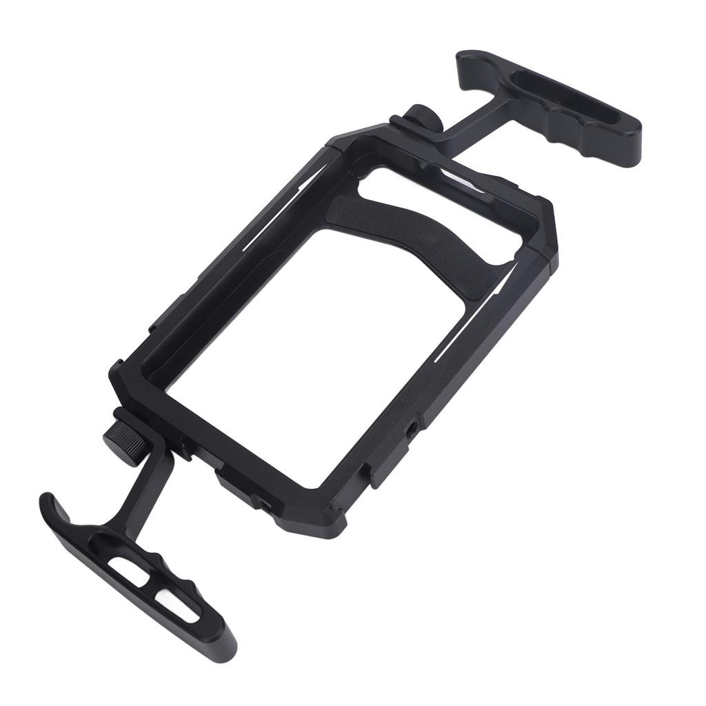 Phone Cage Aluminum Alloy 14inch Screw Port Cold Shoe Interface for ARRI Port with 2 Handles