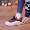 2025 Autumn Casual Shoes Fashionable Versatile Sports Soft Sole Soft Surface Low-top Niche Ugly Cute Canvas Shoes Simple