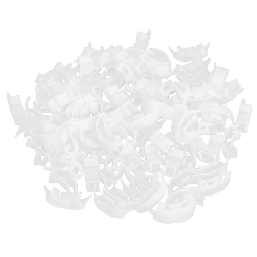 200pcs Universal Plant Training Clips White Bud Bender Clips Durable Adjustable Plant Clips