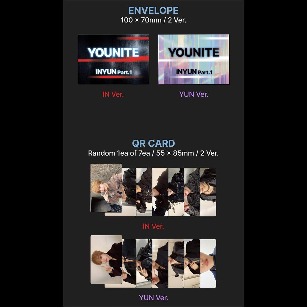 YOUNITE 8TH EP [INYUN Part.1] POCA Album (IN Ver. / YUN Ver.) + Free Gift